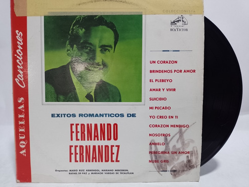 Disco Lp Exitos Románticos Fernando Fernández 