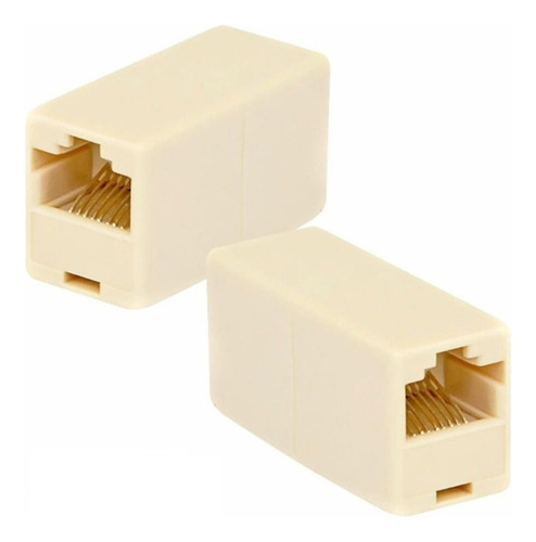 10x Emenda Conector Rj45 Fêmea Cabo De Rede Internet C6 C5e