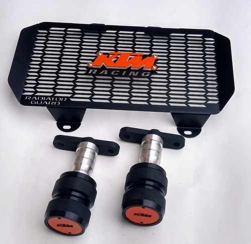 Defensas - Slider + Prot Radiador Ktm Duke 200 Y 390 Antigua