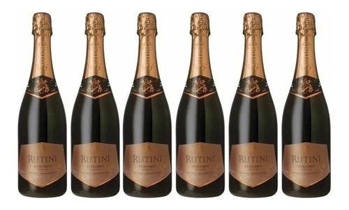 Champagne Rutini Extra Brut 750 Ml. Caja 6 Botellas