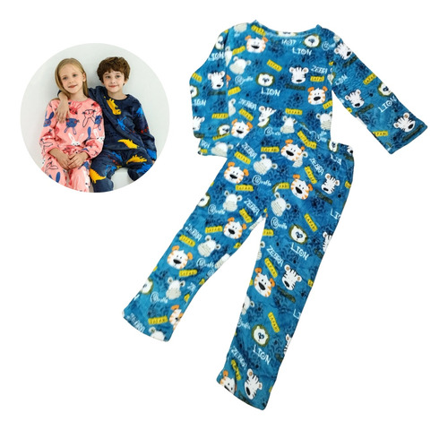 Conjuntos Pijamas  Plush  Niños Abrigo 