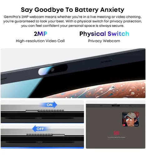 Chuwi Portátil 15.6 Pulgadas, 8gb Lpddr5 Ram 256gb Ssd, I...