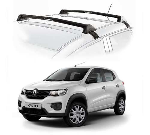 Barras De Techo Eqmax New Wave Renault Kwid 2017+ Negro