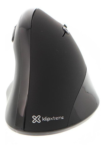 Mouse Inalámbrico Semi Vertical 1600dpi Klipxtreme Kmw-390 Color Negro