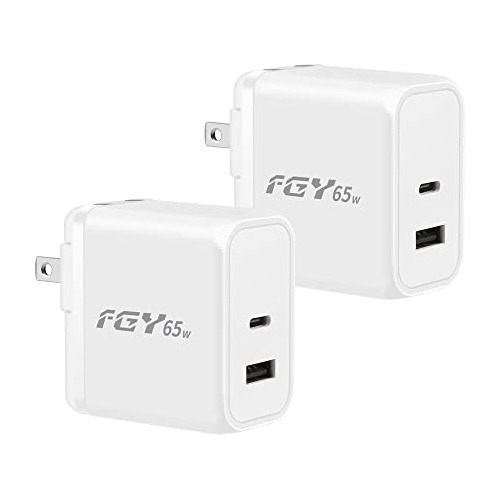Fgy Usb C Wall Charger, 65w Gan Ii Fast Charger Dual Ktvxl