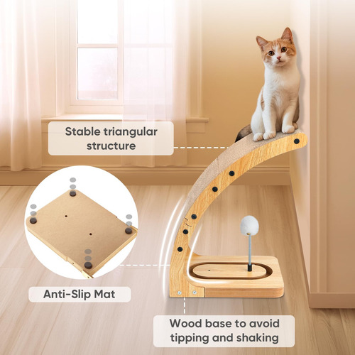 Rolufy Cat Scratcher, Almohadilla De Rastro De Gato De Forma