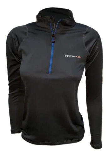 Remera Termica Dama Cuello Alto Invierno Mujer Primera Piel Sky Deporte Trekking Running Gym 