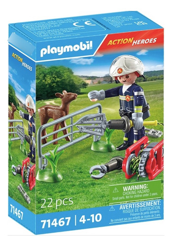 Playmobil Bomberos Y El Rescate De Animales