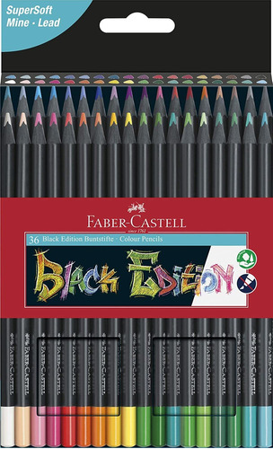 Lápices De Colores Faber-castell Black Editition 36 X