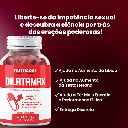 Dilatamax 60 Capsulas Formula Avançada - Loja Oficial