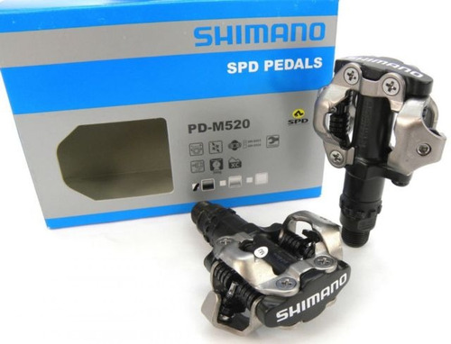 Pedales Automaticos Mtb Shimano M520 + Calas Incluidas Promo