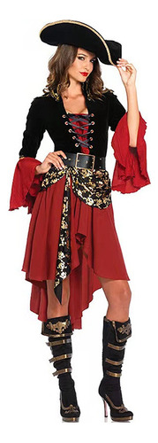 Disfraz De Halloween Traje De Pirata Vestir Mujer Cosplay