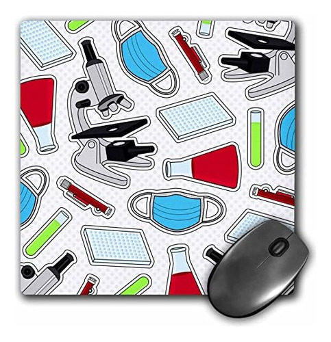 Llc 8 X 8 X 0.25 Inches Mouse Pad Cute Laboratory Patte...