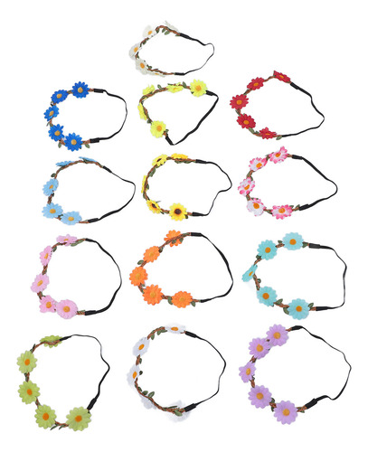 Diadema De Flores, 13 Unidades, Corona Multifuncional