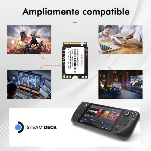 Disco Duro Huadisk M.2 Ssd Nvme Pcie 3.0 De 2 Tb