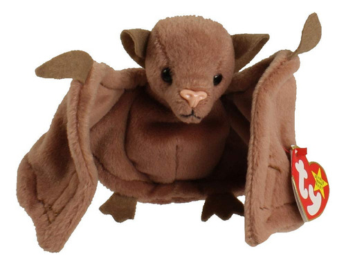 Ty Beanie Baby Batty The Bat Brown - Juguete De Peluche De