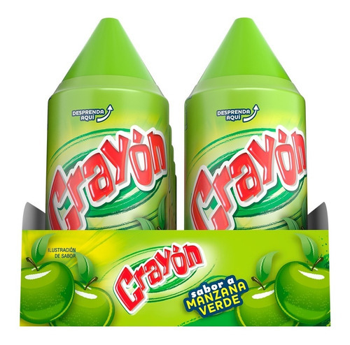 Crayon Manzana Verde 10 Pz