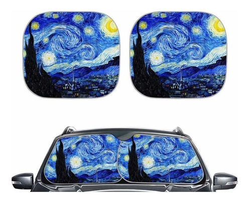 Van Gogh Starry Sky  Parasol Parabrisas De Coche  Acces...