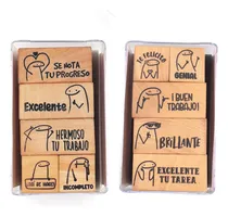 Comprar 2 Set De Sellos Para Docentes Flork Corrección, 10 Sellos
