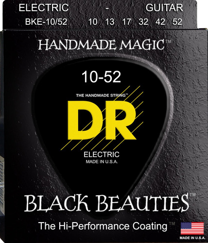 Dr Strings Cuerda Para Guitarra Electrica Color Negro