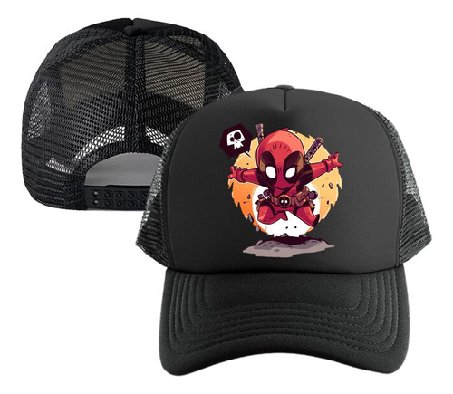 Gorra Deadpool Comic Cachucha Malla Adulto-niño