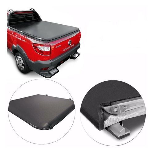 Lona Flash Cover Force P/ Fiat Strada Cab Simple 2014 2019