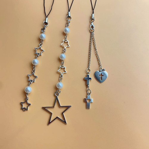 Correas De Teléfono Con Colgante En Forma De Estrella Con Fo