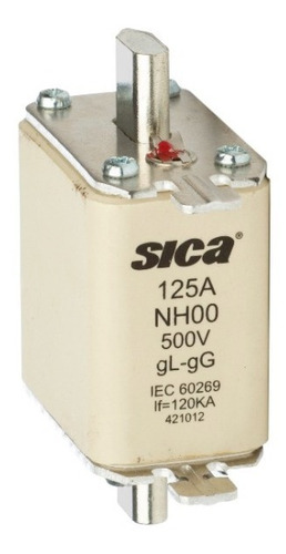 Fusible Nh Tamaño 00 125a Sica