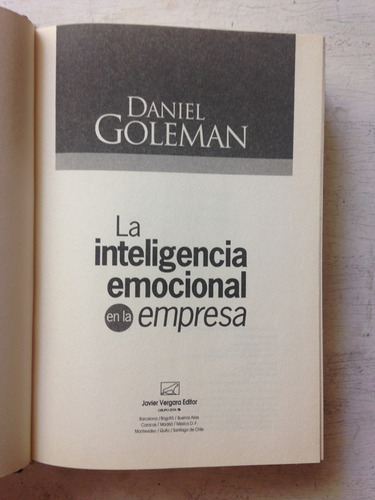 La Inteligencia Emocional En La Empresa: Daniel Goleman