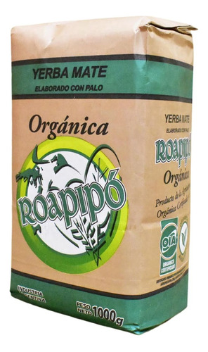  Yerba Mate Orgánica Roapipó Fuerte X 1 Kg