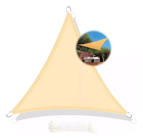 Toldo Vela Carpa Triangular 5x5 Lona Vela Sombreadora Toldos