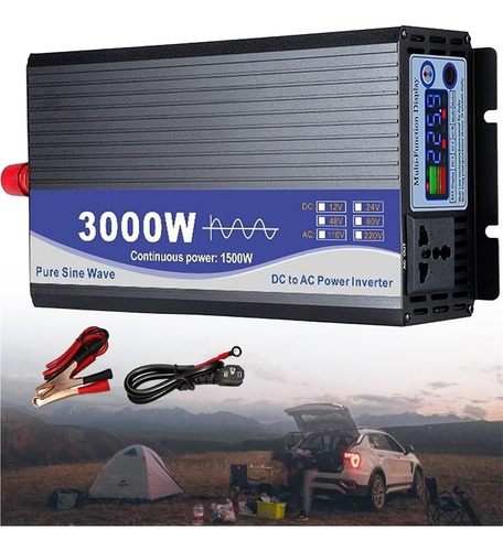Inversor De Corriente Onda Sinusoidal Pura 3000w 24v 220v