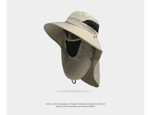 Máscara De Protección Solar Que Cubre La Cara Sombrero De