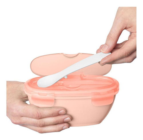 Kit Alimentação Bowl E Colher Easy-serve Coral Skip Hop