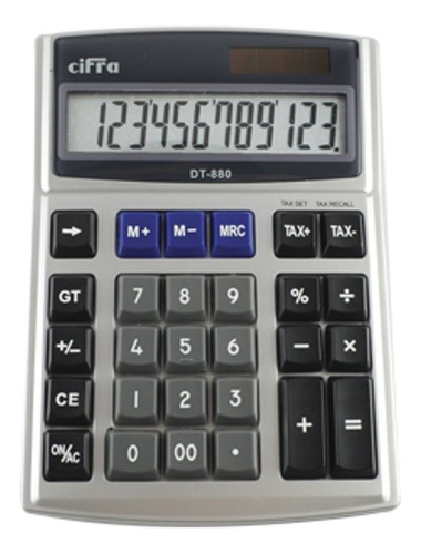 Calculadora De Escritorio Cifra Dt 880 12 Digitos 2 Lineas 