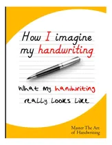 Comprar Libro: Cómo Me Imagino Mi Escritura A Mano: Mejor Escritura