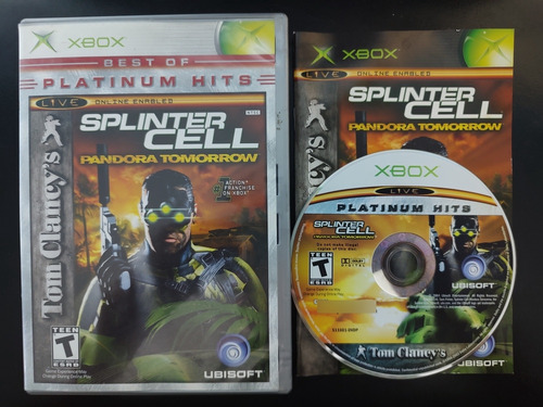 Splinter Cell Pandora Tomorrow Xbox Clasico Primera Original