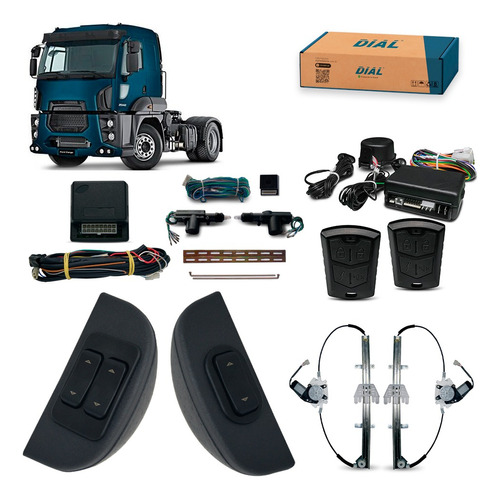 Kit Vidro Eletrico Caminhao Ford Cargo Após 2011 + Trava Ala