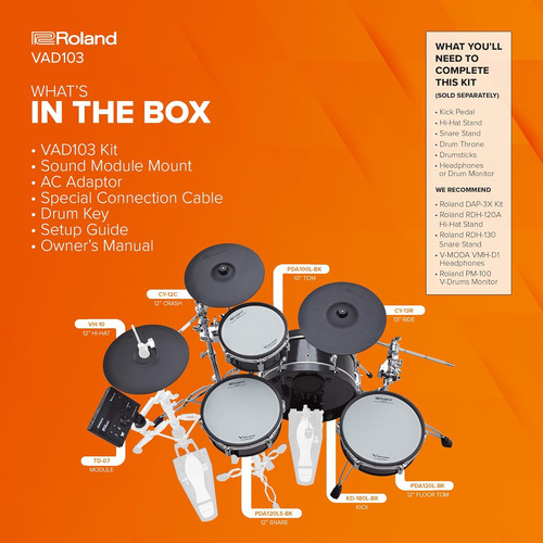 Roland Vad103 Kit De Batería Electrónica