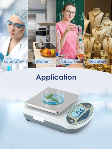Balanza Analítica De Laboratorio 2000g, Precisión 0,01g