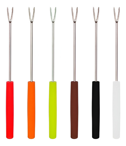 Kit Conjunto Aparelho Para Fondue Completo 11 Peças Inox Cor Preto