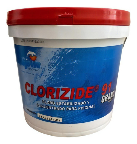 Spin Clorizide Polvo Para Alberca ( Cloro ) 4.5 Kg