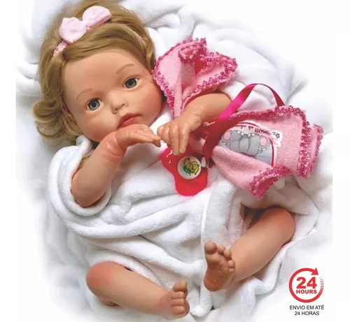 Boneca Bebê Reborn Doll Realist Yasmin Sid Nyl 1172