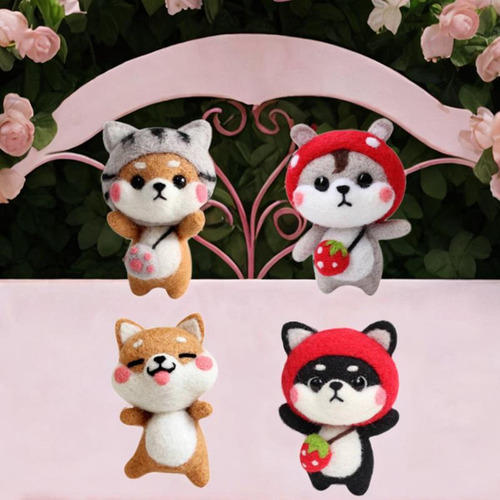Felting Kit Animal Doll Felting Set Con Juego De 4 Uds.