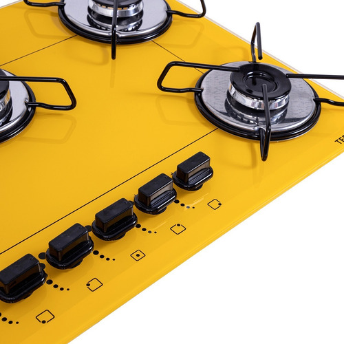 Fogão Cooktop 5 Bocas Ultra Chama A Gás Bivolt Tedge