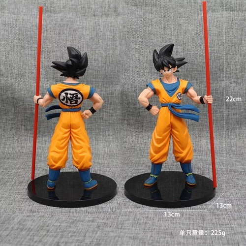 Imagen 6 de 6 de Figura Goku Con Báculo Sagrado - Dragon Ball 22cm
