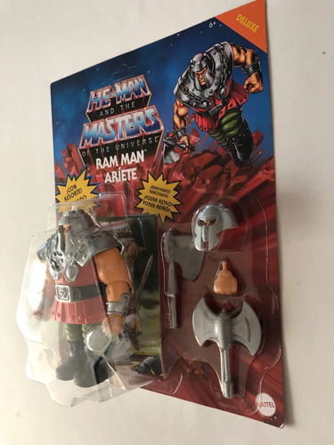 Ram Man Ariete Motu Origins Deluxe Retro Carton Mx Unpunched (Usado)