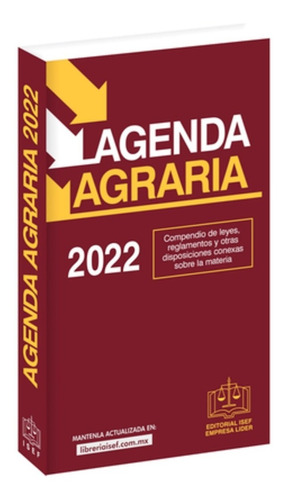 Agenda Agraria 2022, De Ediciones Fiscales Isef. Editorial Ediciones Fiscales Isef S.a., Tapa Blanda En Español, 2022