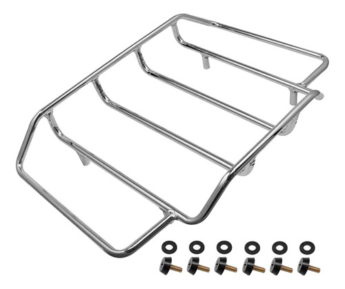 Soporte Para Paquete De Viaje Para Motocicleta, Plata