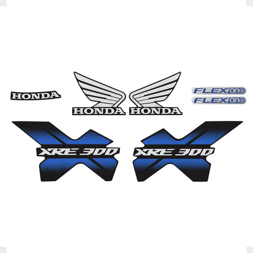 Adesivos Honda Xre 300 2013 2014 2015 Moto Preta Completo